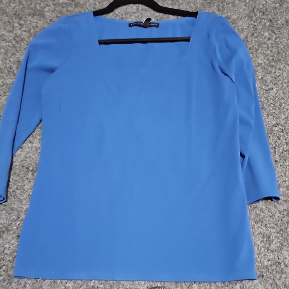 White House Black Market Royal Blue Blouse